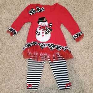 Nannette Kids top & leggings set NWOT sz 12 mos.